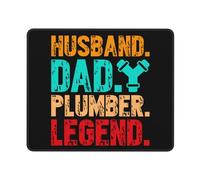 Tapis De Souris D'Ordinateur, Mari Papa Plombier Légende Mousepad Confort Tapis De Souris Gamer Antidérapante Tapis Souris pour Ordinateur Bureau 25X30Cm