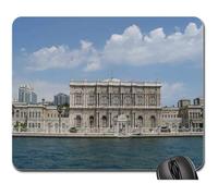 Tapis De Souris D'Ordinateur, Monument du Bosphore De La Ville du Palais De Dolmabahce Mouse Pad Antidérapante Mousepad Bords Cousus sous Main Bureau pour Pc Souris Professionnels 25X30Cm