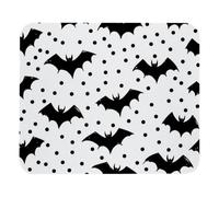 Tapis De Souris D'Ordinateur Motif À Pois Chauves-Souris d'halloween Résistant À Usure Tapis Souris Durable Souris De Gaming pour Jeux Professionnels Ordinateur 25X30Cm
