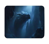 Tapis De Souris Dragon De Glace Mystique Émergeant d'une Cascade Gelée 25X30Cm Durable Tapis Souris Base en Caoutchouc Tapis pour Gamer Maison