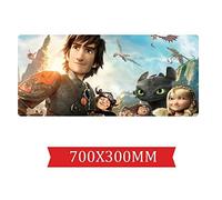 Tapis De Souris Dragon pour Garçon Tapis De Souris Speed Gaming |Tapis De Souris XXL | 700 X 300Mm Grand Format |Base De 2Mm D'Épaisseur | Une Précision Et Une Vitesse Parfaites, A