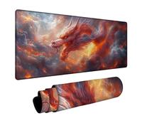 Tapis de Souris Dragon Tapis de Souris Gamer Nuage Mouse Pad Bords Cousus Précision et Vitesse Améliorées pour Decoration Maison Bureau Pc Portable Pc Gamer Clavier sans Fil 600x1400x3mm DBYH-1250