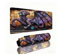 Tapis de Souris Dragon Tapis de Souris XXL Abstrait Mouse Pad 1000x500x3mm, Base Caoutchouc Anti-Dérapant, Améliore la Précision et la Vitesse, Texturée Résistant à Usure Lavable, Durable 0B-1001