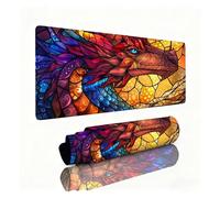 Tapis de Souris Dragon Tapis de Souris XXL Couleur Mouse Pad 1000x500x3mm, Base Caoutchouc Anti-Dérapant, Améliore la Précision et la Vitesse, Texturée Résistant à Usure Lavable, Cadeaux Homme 0B-997