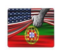 Tapis De Souris Drapeau Américain Au Design Amusant, Drapeau Portugais du Portugal Mousepad Antidérapante Accessoires De Jeu Portable Tapis Souris pour Bureau Gaming Ordinateur M