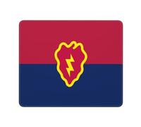 Tapis De Souris Drapeau De La 25E Division D'Infanterie De L'Armée Américaine Tapis De Bureau Portable Sous-Main Pour Clavier Et Souris Gamer Mouse Pad Pour Pc Ordinateur Travail 25X30Cm
