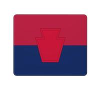 Tapis De Souris Drapeau De La 28E Division D'Infanterie De L'Armée Américaine Mouse Pad Améliore La Précision Et La Vitesse Mousepad Moderne Accessoire Bureau pour Pc Souris Ordinateur 25X30Cm