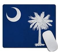 Tapis De Souris Drapeau De La Caroline du Sud 25X30Cm Portable Tapis De Souris Gaming Bords Cousus Tapis pour Travail Ordinateur