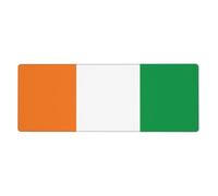 Tapis de souris drapeau de la Côte d'Ivoire 30 x 80 cm, XXL Tapis de souris étendu, 80 x 30 cm Sous-main de jeu
