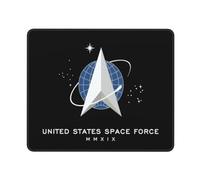 Tapis De Souris Drapeau De La Force Spatiale des États-Unis Base en Caoutchouc Anti-Dérapant Gamer Mouse Pad Lavable Tapis De Souris Gaming pour Pc Ordinateur Gamer 25X30Cm