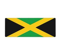 Tapis de souris drapeau de la Jamaïque 30 x 80 cm Base antidérapante pour clavier, souris et ordinateur portable RVB, convient pour les jeux et le bureau.