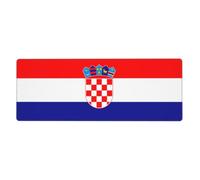 Tapis de souris drapeau de la République de Croatie 30,5 x 80 cm