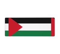 Tapis de souris Drapeau de l'État de Palestine 30,5 x 80 cm - Tapis de bureau et de jeu étendu
