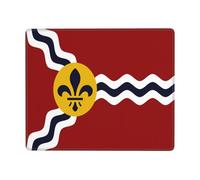 Tapis De Souris Drapeau De Saint-Louis, Missouri Mousepad De Bureau Étanche Accessoire Bureau Anti-Dérapant Mouse Pad pour Souris Ordinateur Pc 25X30Cm