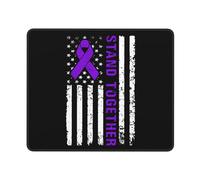 Tapis De Souris Drapeau Des États-Unis Pour La Sensibilisation À La Fibromyalgie Mousepad De Bureau Lavable Souris Tapis Moderne Mousepad Pour Souris Gaming Clavier 25X30Cm