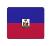 Tapis De Souris Drapeau D'Haïti Imprimé Tapis De Bureau Vitesse Et La Précision Améliorées sous-Main pour Clavier Et Souris Anti-Dérapant Tapis De Souris Gaming pour Pc Travail Clavier 25X30Cm