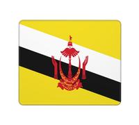 Tapis De Souris Drapeau du Brunei Darussalam Gamer Mouse Pad Lavable Mousepad Durable Tapis De Bureau pour Clavier Travail Gaming 25X30Cm