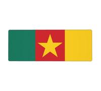 Tapis de souris drapeau du Cameroun 30 x 80 cm Base antidérapante pour clavier RGB souris et ordinateur portable, convient pour les jeux et le bureau.
