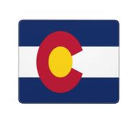 Tapis De Souris Drapeau du Colorado Résistant Tapis De Souris De Jeu Portable Mouse Pad pour Pc Ordinateur Maison 10X12In