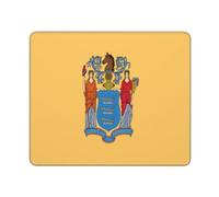 Tapis De Souris Drapeau du New Jersey Imprimé sous-Main pour Clavier Et Souris Améliore La Précision Et La Vitesse Souris Tapis Portable Mousepad De Bureau pour Souris Bureau Gaming 25X30Cm