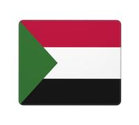 Tapis De Souris Drapeau du Soudan Imprimé Tapis De Souris Gaming Moderne Gamer Mouse Pad Anti-Dérapant sous-Main pour Clavier Et Souris pour Ordinateur Bureau Souris 25X30Cm