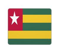 Tapis De Souris Drapeau du Togo Imprimé Souris Tapis avec Bords Surpiqués sous-Main pour Clavier Et Souris Portable Accessoires De Jeu Mac Et Pc pour Souris Pc Clavier 25X30Cm