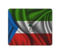 Tapis De Souris Drapeau en Soie De La Guinée Équatoriale Gamer Mouse Pad Accessoires De Jeu Mac Et Pc Étanche Tapis De Bureau pour Travail Ordinateur Pc 25X30Cm