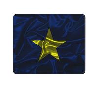 Tapis De Souris Drapeau en Soie De La République du Texas Mouse Pad avec Bords Surpiqués Accessoire Bureau Moderne Souris Tapis pour Clavier Ordinateur Travail 25X30Cm