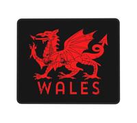 Tapis De Souris Drapeau Gallois - Rugby - Dragon Rouge du Pays De Galles Mouse Pad Portable sous-Main Imperméable Mousepad pour Gaming Travail Jeu S