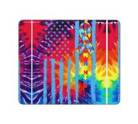 Tapis de Souris Drapeau Puzzle de Sensibilisation à l'Autisme Mousepad de | Bureau 10x12in Portable Base de table Antidérapante Tapis de Bureau pour Clavier PC Travail
