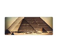 Tapis de souris Dreaming of The Pyramids of Khufu 30 x 80 cm. Base antidérapante pour clavier, souris et ordinateur portable RVB, convient pour les jeux et le bureau.