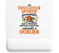Tapis de Souris Éducateur Sportif Formidable | Tapis Ergonomique 22 × 18 cm Repose-Poignet Mousse | Bureau Télétravail Études | Idée Cadeau Entraîneur Collègue Noël