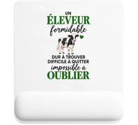 Tapis de Souris Elevage Formidable | Tapis Ergonomique 22 × 18 cm Repose-Poignet Mousse | Bureau Télétravail Études | Idée Cadeau Collègue Noël