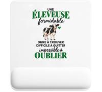 Tapis de Souris Elevage | Tapis Ergonomique 22 × 18 cm Repose-Poignet Mousse | Bureau Télétravail Études | Idée Cadeau Collègue Noël