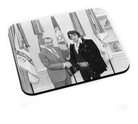 Tapis de souris Elvis presley richard nixon maison blanche chanteur rock G