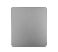 Tapis de Souris en Alliage d'aluminium, Tapis de Souris antidérapants, Tapis de Souris de Bureau Double Face pour PC(Argent)