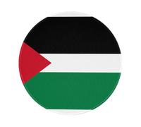 Tapis de souris en caoutchouc antidérapant imprimé drapeau de l'État de Palestine 20,3 cm