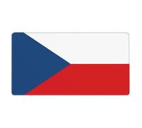 Tapis de souris en caoutchouc avec drapeau de la République tchèque, 40,6 x 74,9 cm, forte adhérence, durable, adapté à de nombreuses occasions
