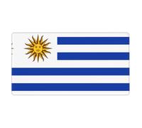 Tapis de souris en caoutchouc avec motif drapeau de l'Uruguay, 40,6 x 74,9 cm, forte adhérence, durable, adapté à de nombreuses occasions