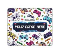 Tapis de souris en caoutchouc avec nom de jeu pour apprendre à jouer - Tapis de souris pour bureau, maison, dortoir, salle de jeux, salon, cadeaux pour lui et elle - 30 x 24,9 cm
