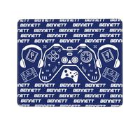 Tapis de souris en caoutchouc bleu pour apprendre à jouer - Pour bureau, maison, dortoir, salle de jeux, salon, cadeaux pour lui et elle - 30 x 24,9 cm