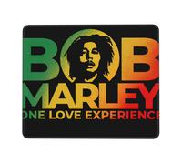 Tapis de souris en caoutchouc Bob Marley avec bords renforcés 24 x 12 pouces