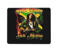 Tapis de souris en caoutchouc Bob Marley avec bords verrouillés 24 x 12 pouces