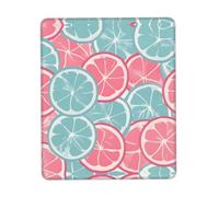 Tapis de souris en caoutchouc épais avec tranches d'agrumes multicolores 21,1 x 26,2 cm pour bureau, jeux, étude et bureau