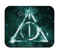 Tapis de souris en caoutchouc fin avec logo Harry Potter et Reliques de la Mort