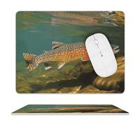 Tapis de souris en cuir, 25,4 x 20,3 cm, imperméable, antidérapant, tapis de souris fin et portable, tapis de souris pour ordinateur portable, PC, facile à nettoyer