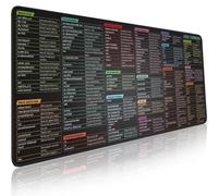 Tapis de Souris en Ligne de Commandes Linux - Grand Tapis de Souris étendu. Raccourcis vers Le Programmeur Kali/Red Hat/Ubuntu/OpenSUSE/Arch/Debian/Unix. Tapis de Bureau de Jeu antidérapant