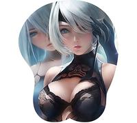 Tapis de Souris en Silicone, Memory Cotton Mouse Keyboard 3D Handbowl Stand Épaissi