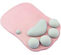 Tapis de souris ergonomique avec repose-poignet, en gel de silicone souple antidérapant