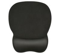 Tapis de souris ergonomique avec repose-poignet en gel et base en polyuréthane antidérapante pour ordinateur portable Noir 23,9 x 20,6 cm